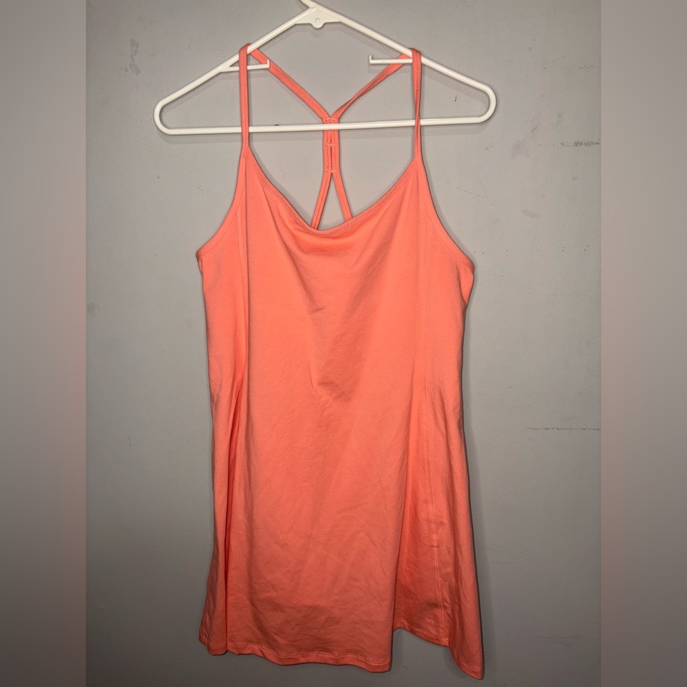 PINK Victoria’s Secret Peach Cosmo Logo XL Cotton Active Sleeveless Dress